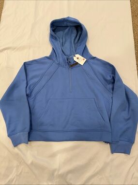 NWT Laslulu Blue Half-Zip Hoodie—XXL
